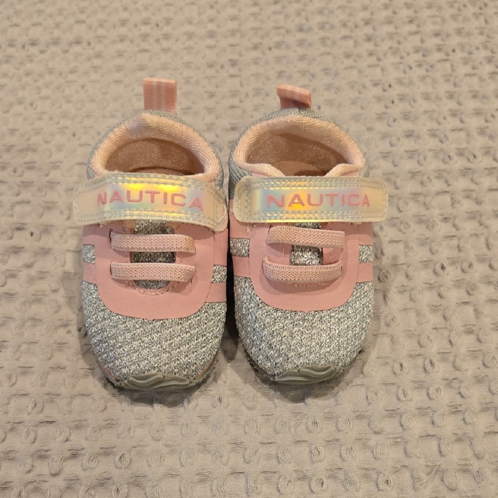 Nautica Baby Walkers - Pink and Gray